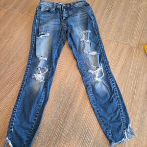 KanCan Estilo Distressed Ripped Jeans Ankle Skinny Size 25/3